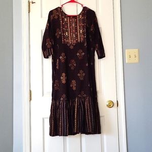 Beautiful ethnic frock style kurti size XXL (44)
